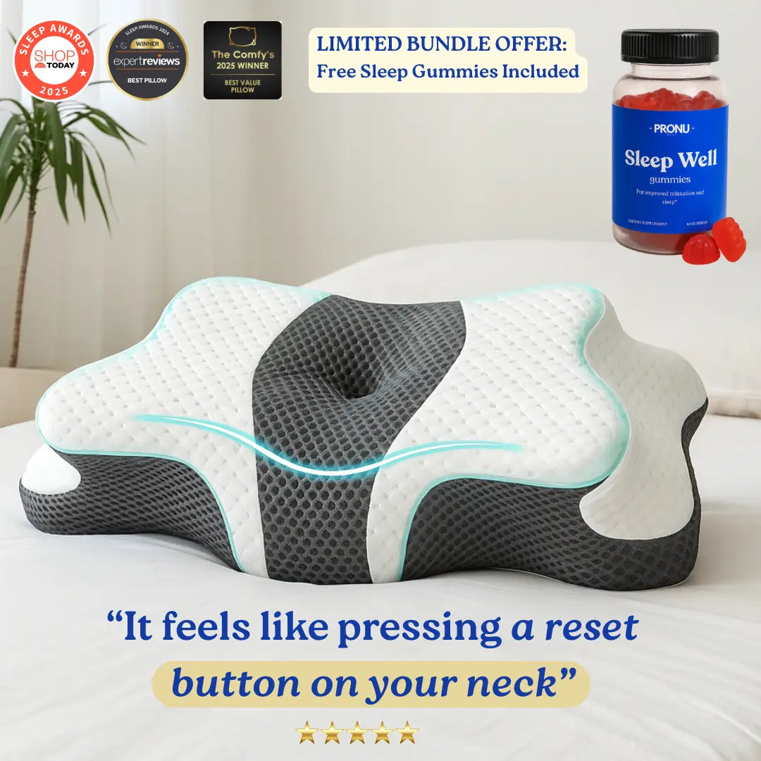 Pronu Cervical Pillow™ - Free Sleep Gummies Included
